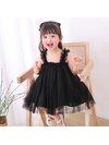 ชุดกระโปรงฟรุ้งฟริ้ง(สายเดี่ยวสีดำ)
