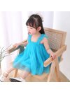 ชุดกระโปรงฟรุ้งฟริ้ง(สายเดี่ยวสีฟ้า)