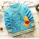 เสื้อกันหนาวไหมพรม Pooh | ฟ้า