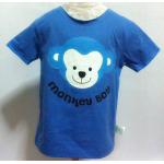 เสื้อยืดลายหน้าลิงสีฟ้า