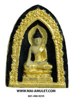 .. พิมพ์เล็ก..พระไพรีพินาศ เนื้อผง พื้นดำ ลงรักปิดทอง วัดบวรฯ ปี 16 พร้อมกล่องครับ