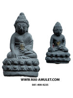 ..โค้ด 7.....พระกริ่ง-พระชัยวัฒน์ รุ่น "เฉลิมพระบาท" เนื้อผงเสน่ห์จันทร์ สีดำ วัดสุทัศน์ฯ 3 พ.ย. 2541 พร้อมกล่องครับ.