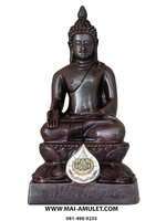 ..โค้ด ๔๖๔...พระไพรีพินาศ หน้าตัก 3 นิ้ว สูง 7.5 นิ้ว ทองเหลืองรมดำ ตราสัญลักษณ์ในหลวง พระชนมายุครบ 6 รอบ วัดบวรฯ ปี 2542 ครับ