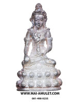 ..โค้ด ๓๑๐ เนื้อเงิน.. พระกริ่งจามเทวี วัดบ้านปาง อ.ลี้ จ.ลำพูน ปี 2538 พร้อมกล่องครับ