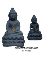 ..โค้ด 19.....พระกริ่ง-พระชัยวัฒน์ รุ่น "เฉลิมพระบาท" เนื้อผงเสน่ห์จันทร์ สีดำ วัดสุทัศน์ฯ 3 พ.ย. 2541 พร้อมกล่องครับ.