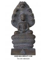 +++พระนาคปรกลพบุรี+++ เนื้อทองเหลือง หน้าตัก 2.5 นิ้ว สูง 7 นิ้ว วัดสุทัศน์ ปี 35 สวยครับ