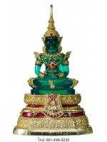 พระแก้วมรกต หน้าตัก 5 นิ้ว เรซินใส ทรงเครื่องฤดูร้อน 90 พรรษา สมเด็จพระสังฆราช ปี 46 วัดบวรฯ