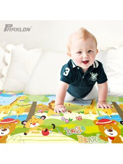 แผ่นรองคลาน PARKLON Pure Soft Mat ลาย Jungle มีลายทั้ง 2 ด้าน ขนาด 140x210x1.5cm - ส่งฟรี!!