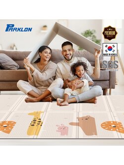 แผ่นรองคลาน Parklon แบบพับได้ PE Folding Mat ลาย Hello Friends ขนาด 140*200 หนา 1.0cm