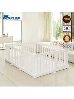 PARKLON New Baby Room คอกกั้นเด็กเกรดพรีเมี่ยม รุ่นใหม่ล่าสุด นำเข้าจากเกาหลี สี Cream White