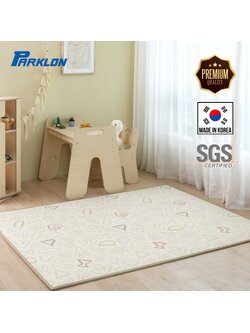 Parklon แผ่นรองคลานรุ่น PE Double Sided Prime Mat ขนาด 150x200cm หนา 1.5cm ลาย Crayon+Hello Bear Simple Road