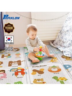 แผ่นรองคลาน Parklon แบบพับได้ PE Folding Mat ลาย ABC Alphabet ขนาด 140*200 หนา 1.0cm