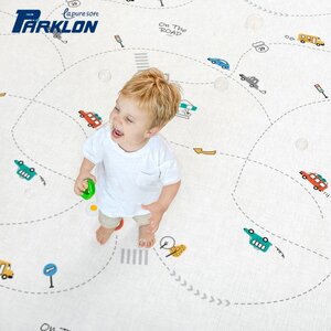 แผ่นรองคลาน PARKLON LaPure Soft Mat ลาย On The Road มีลายทั้ง 2 ด้าน ขนาด 140x235x1.5cm