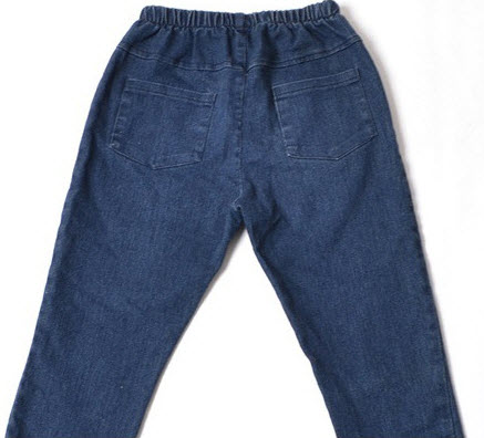 กางเกงยีนส์เด็กหญิง | ยีนส์มีซิปตรงข้อเท้า