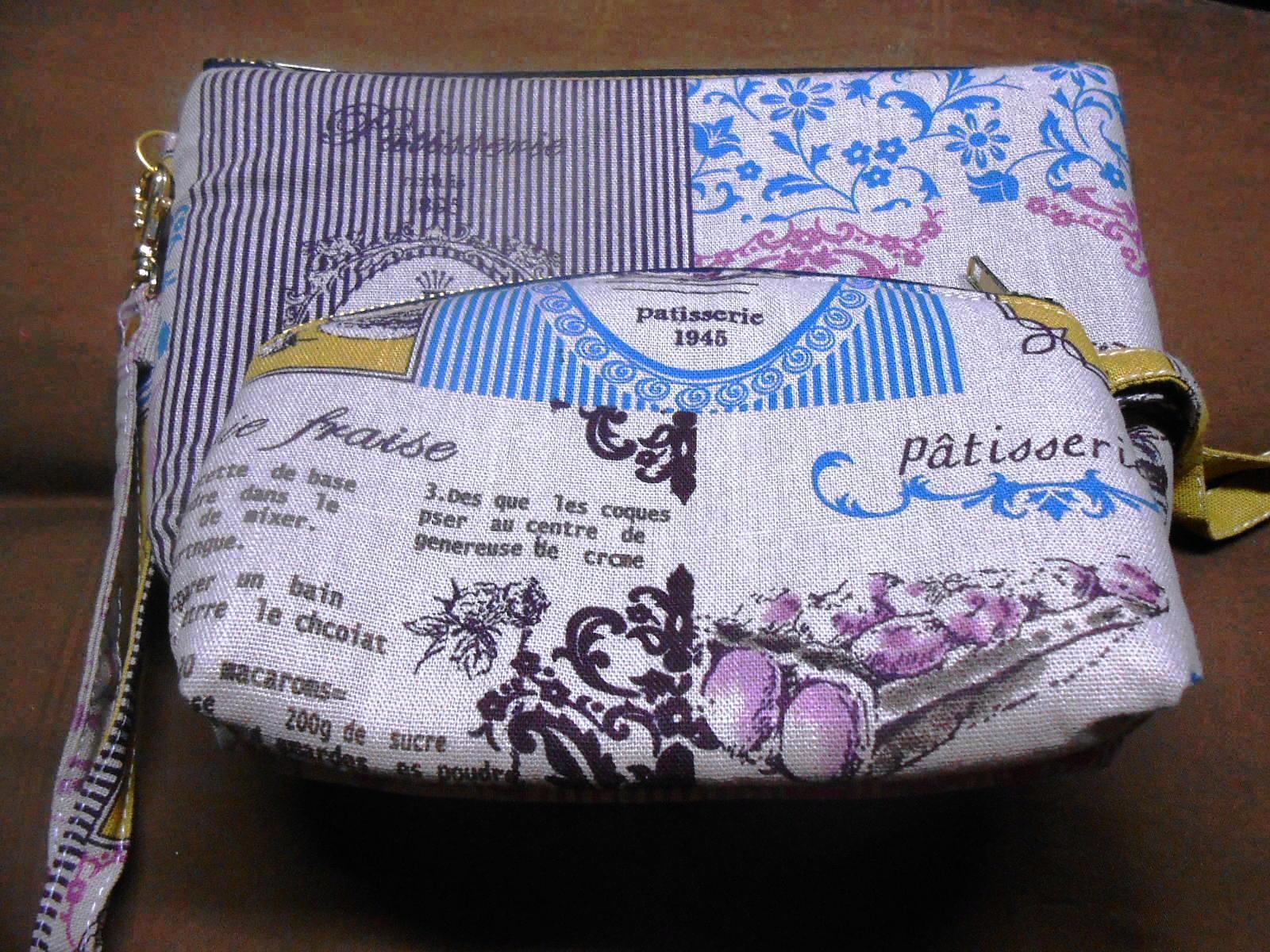 กระเป๋าลาย Macaron ผ้าดิบ