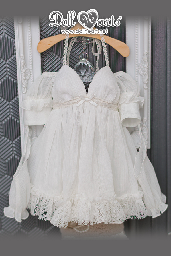 [SOLDOUT] SD13G White Deep V Dress