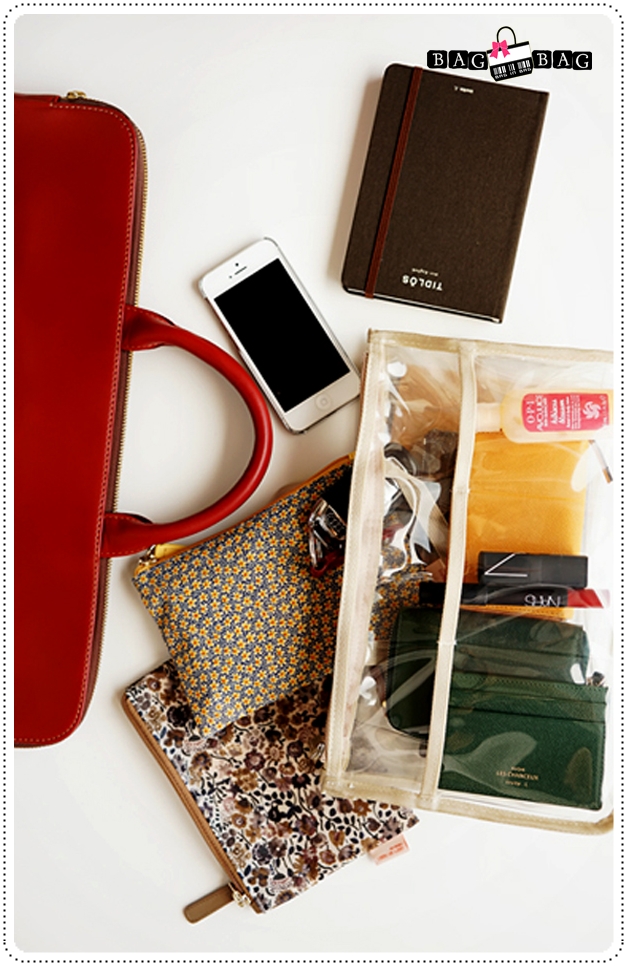 Clear dual bag in bag กระเป๋าจัดระเบียบ รุุ่น ใส