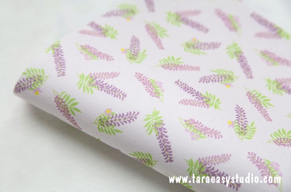 Felt : ลายดอกไม้ฤดูใบไม้ผลิมี 3 ลาย ลิลลี่ ดอกไม้ป่า panchtata ขนาด 45x30 cm/ชิ้น (พร้อมส่ง)