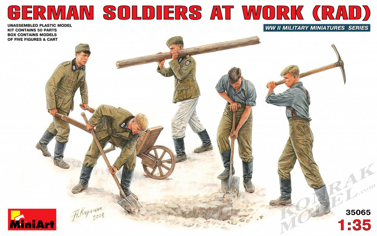 MI35065 GERMAN SOLDIERS AT WORK (RAD) 1/35