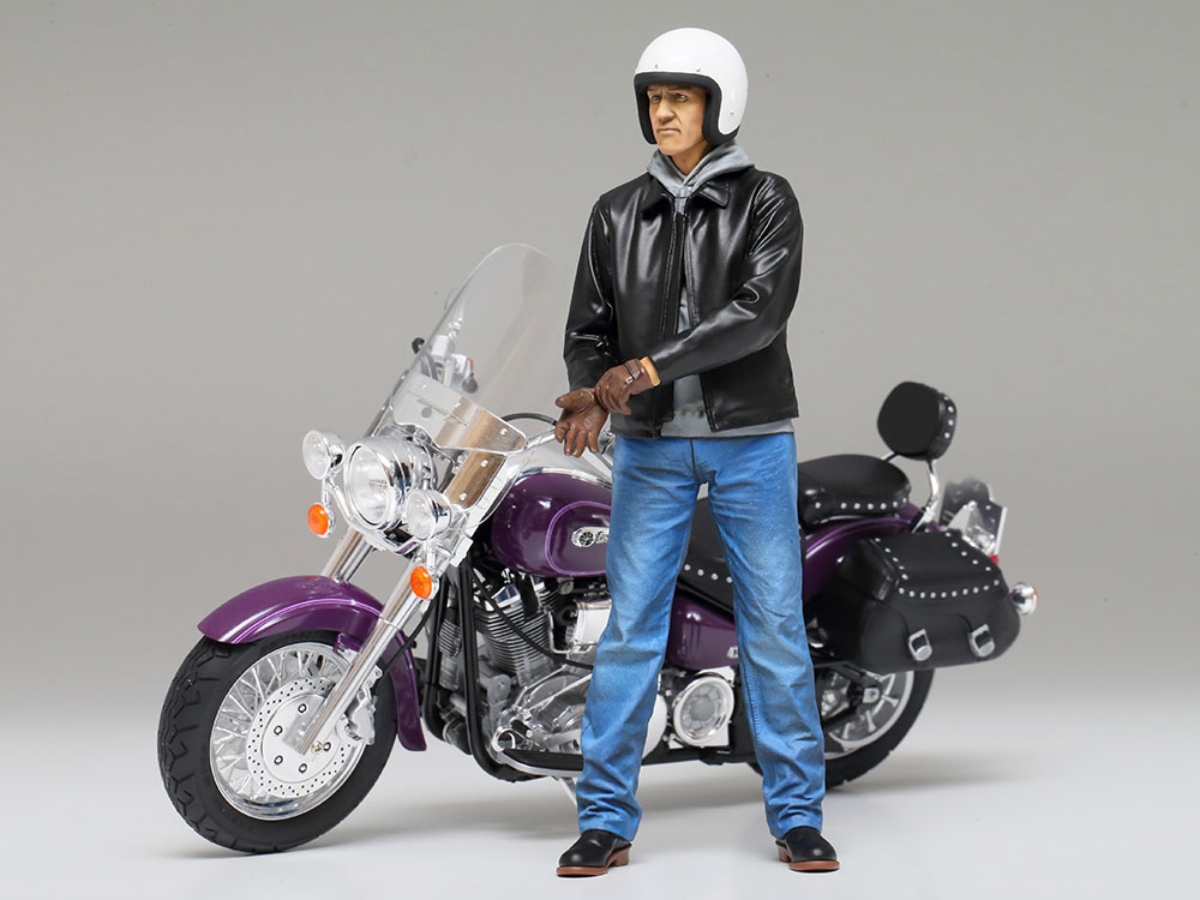 TA14137 พิกเกอร์คนประกอบรถจักรยานยนต์ Street Rider 1/12