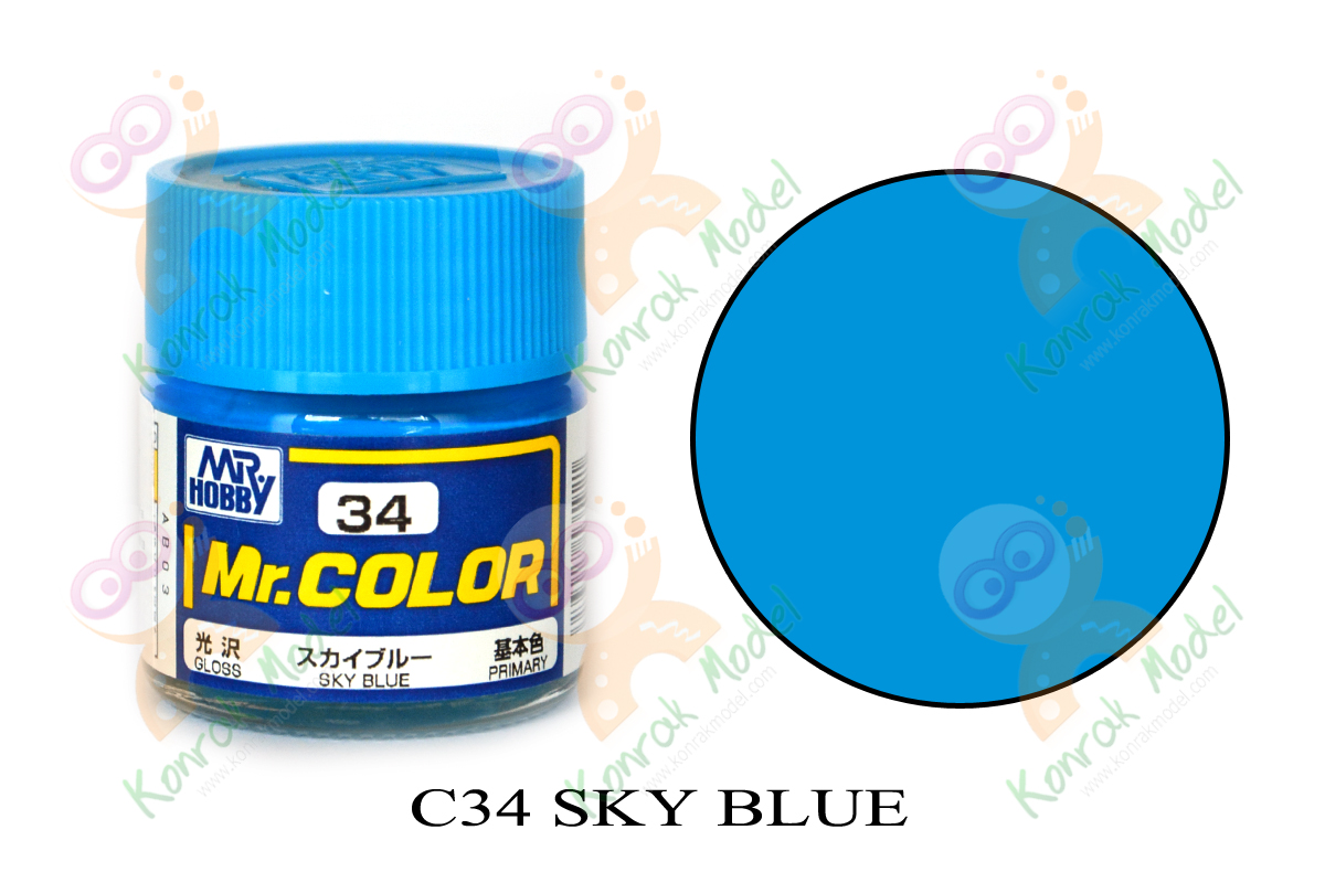 C34 Sky Blue Gloss 10ml