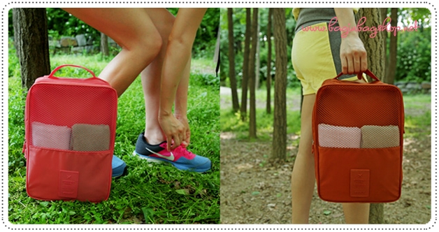 Mesh Pocket Shoe Pouch กระเป๋าใส่รองเท้า พกพา