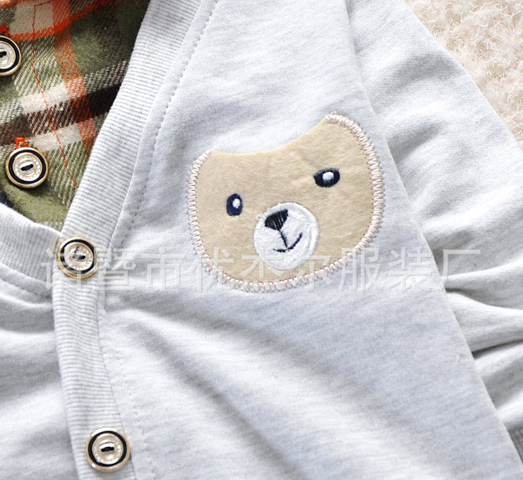 เสื้อกันหนาวหมี(รวมเสื้อตัวใน) | เทา