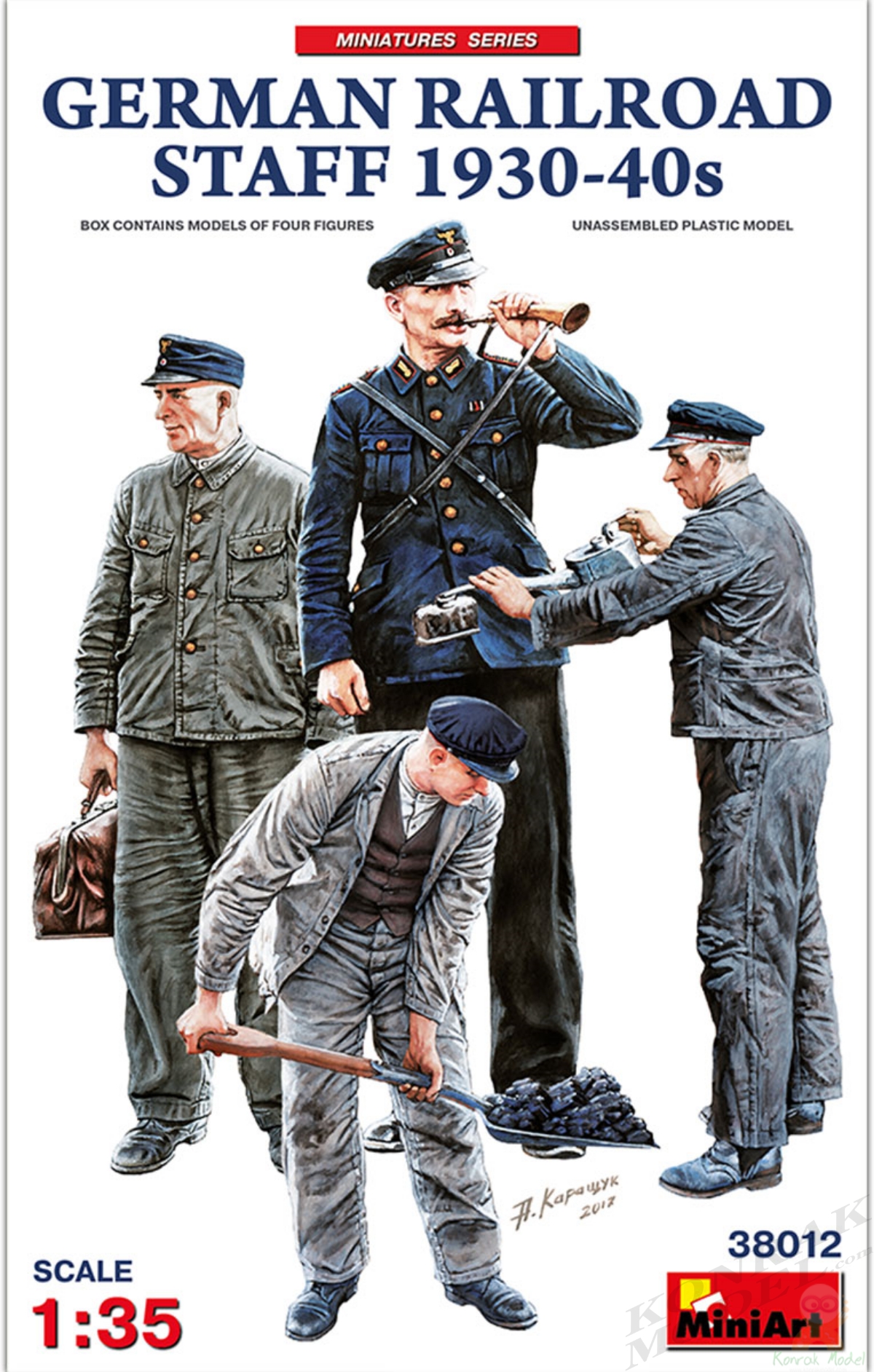 MI38012 GERMAN RAILROAD STAFF 1930-40s 1/35