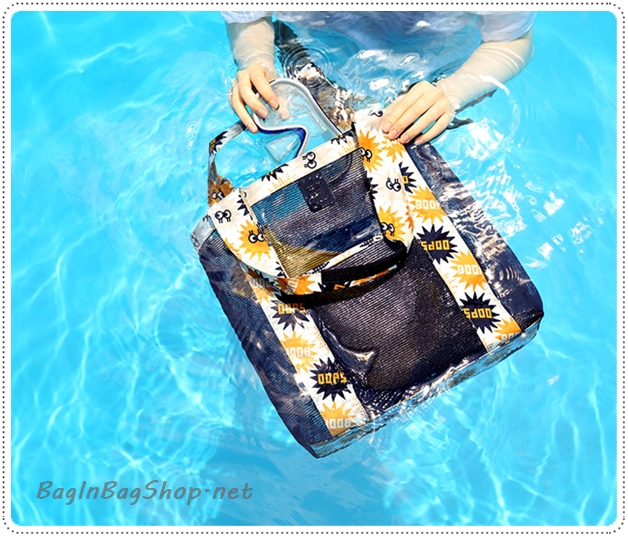 Coating Mesh Shopper Bag