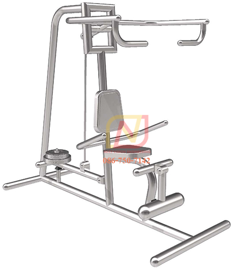 FTS-41 เครื่องออกกำลังกายกลางแจ้งสแตนเลส อุปกรณ์บริหารแขน-หน้าอก-หัวไหล่-หัวเข่า (แบบดึงยกตุ้มน้ำหนัก)