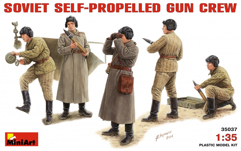 MI35037 SOVIET SELF-PROPELLED GUN CREW 1/35