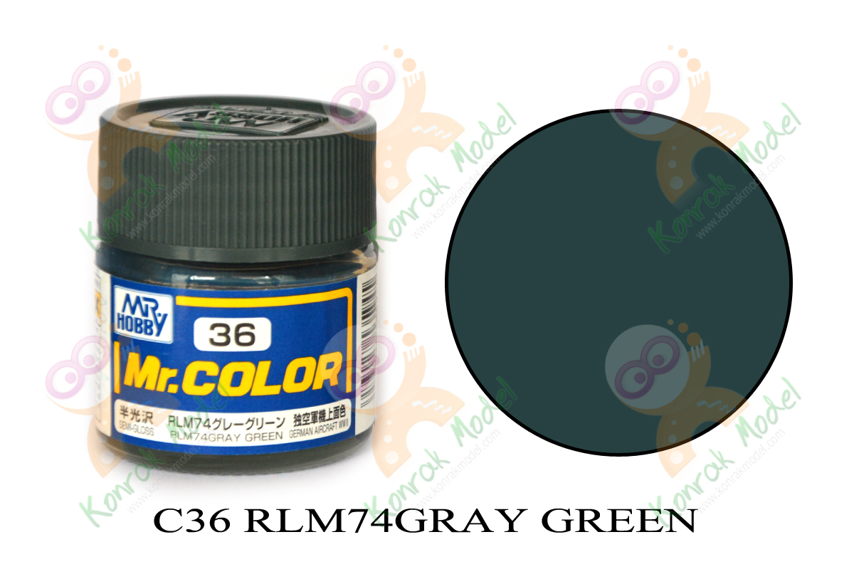 C36 RLM74 Gray Green Semi-Gloss 10ml