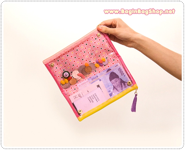 Clear Pencil Double Zip Case