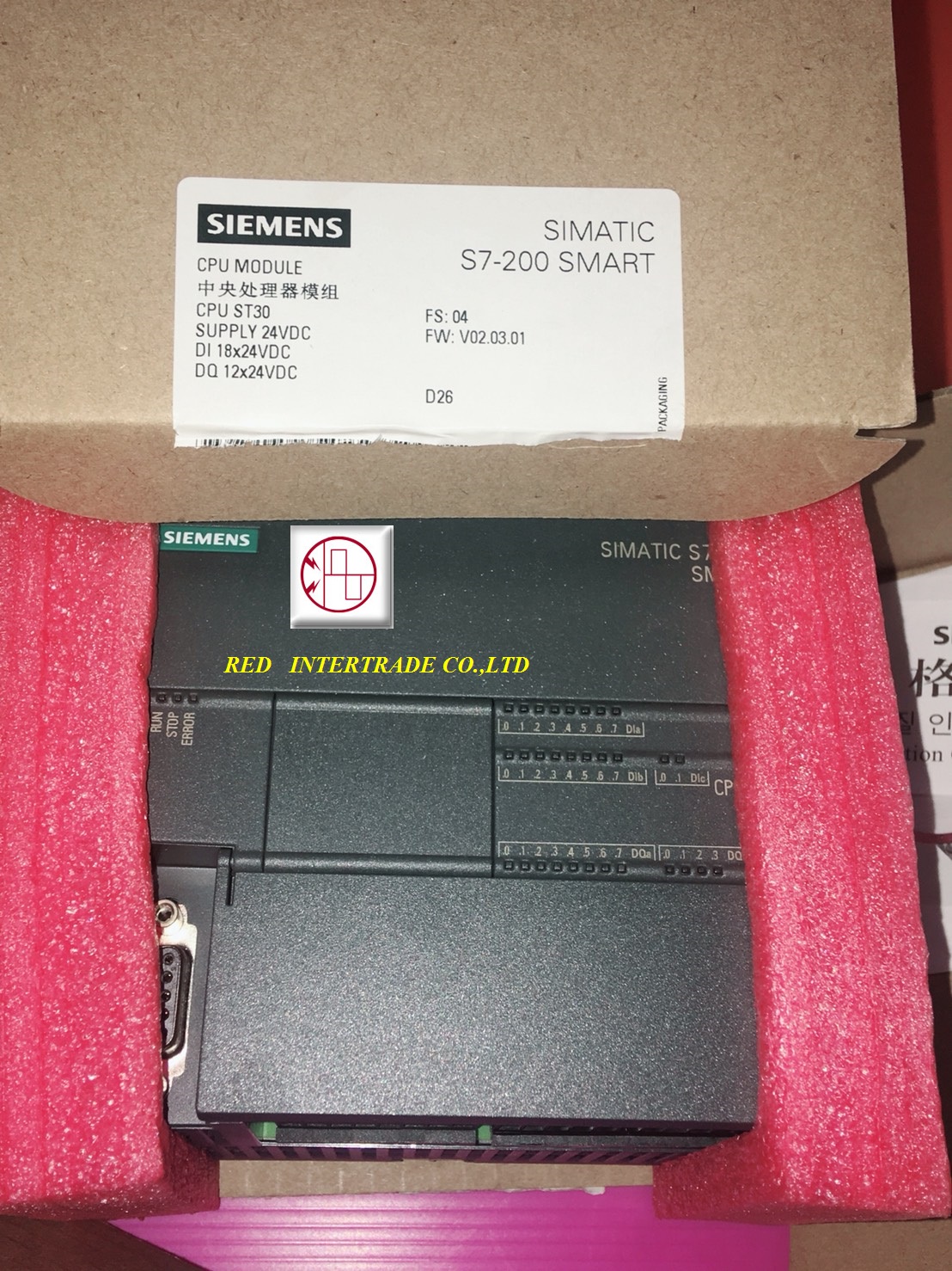 ขาย PLC SIEMENS S7-200 SIMATIC SMART CPU MODULE NEW
