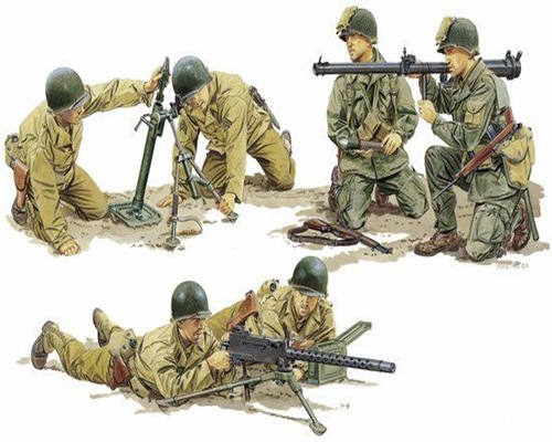 DRA6198 US. ARMY SUPPORT WEAPON TEAMS (1/35)