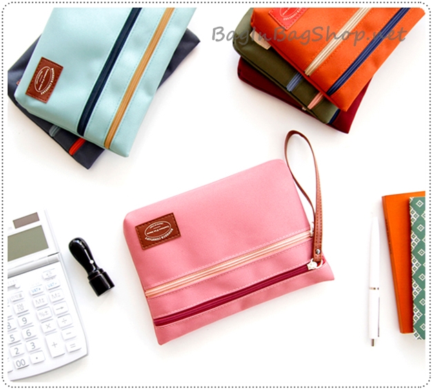 Bank Pouch กระเป๋าใส่สมุดบัญชี , บัตร ATM , เงินสด , ตรายาง