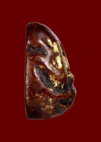 ปิดตาหลวงพ่อปาน พิมพ์โบราณพุงป่อง รักแดง 2495 ยุคต้น