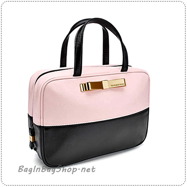 ❤️ VS Hanging Travel Case Cosmetic Bag Gold Bow