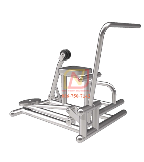FTS-08 เครื่องออกกำลังกายกลางแจ้งสแตนเลส อุปกรณ์บริหารแขน ลดหน้าท้องและนวดหลัง (แบบดึงยกตุ้มน้ำหนัก)