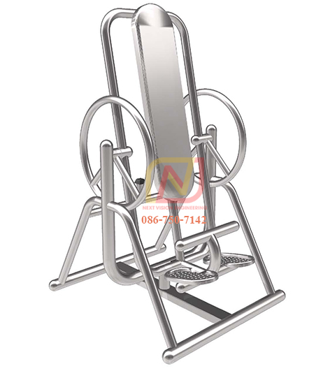 FTS-58 เครื่องออกกำลังกายกลางแจ้งสแตนเลส อุปกรณ์บริหารกล้ามท้อง(แบบกระดานหก)