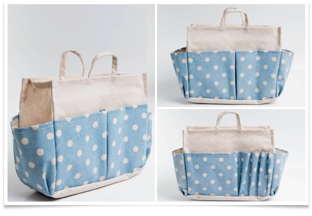 Cottage Style Canvas Bag in Bag กระเป๋าจัดระเบียบ