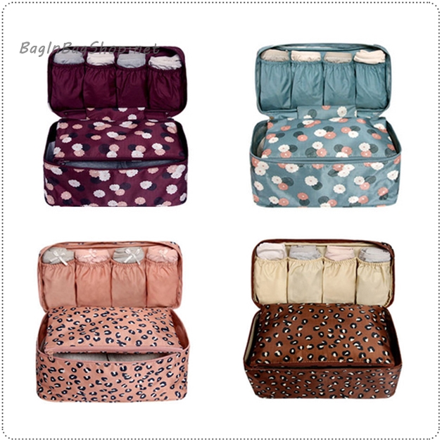 Pattern Underwear and Bra Pouch