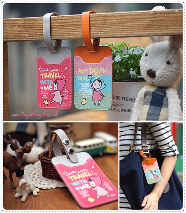 Ponybrown Name Tag ป้ายชื่อหนังห้อยกระกระเป๋า