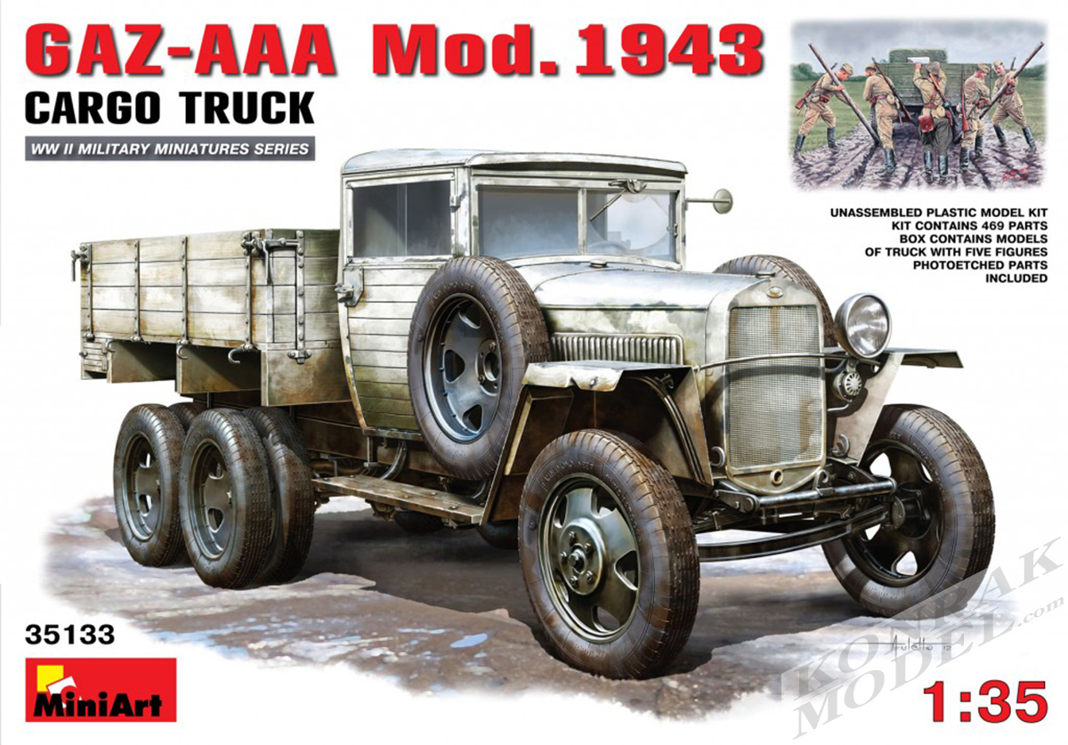 MI35133 GAZ-AAA Mod. 1943. CARGO TRUCK 1/35