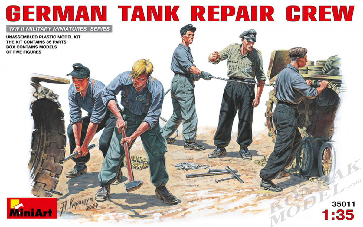 MI35011 GERMAN TANK REPAIR CREW 1/35