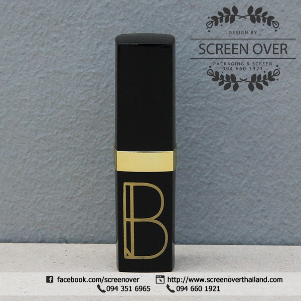 สกรีนหลอดลิป สกรีนลิปแท่ง สกรีนลิปจุ่ม 1 สี 2 ด้าน