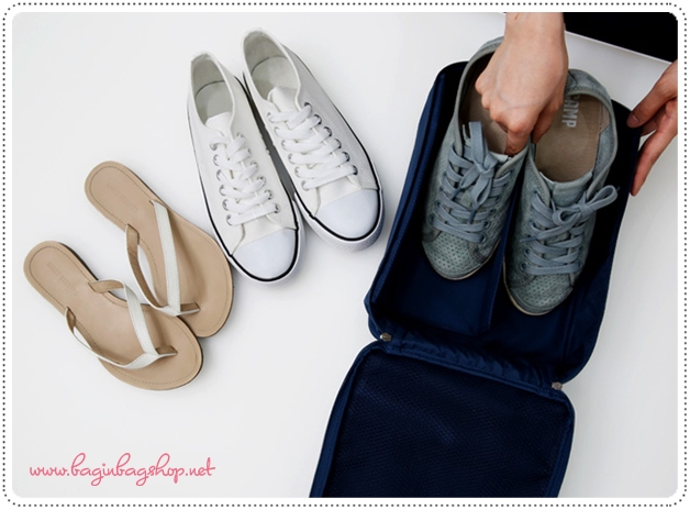 Mesh Pocket Shoe Pouch กระเป๋าใส่รองเท้า พกพา