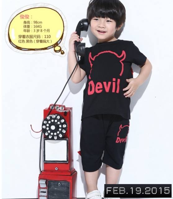ชุด Devil แขนสั้นขาสั้น