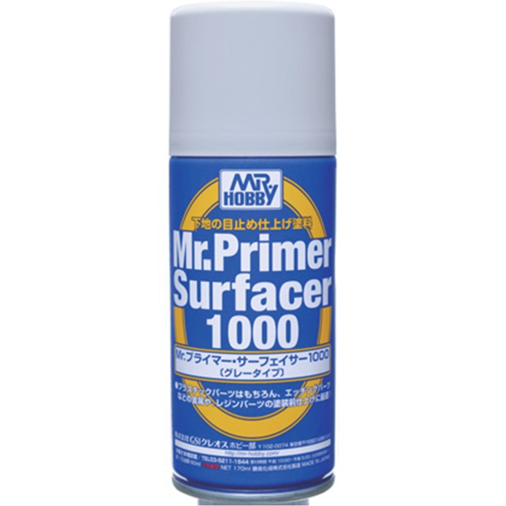 B524 MR.PRIMER SURFACER 1000 170ML (รองพื้นโลหะ พลาสติก เรซิ่น)