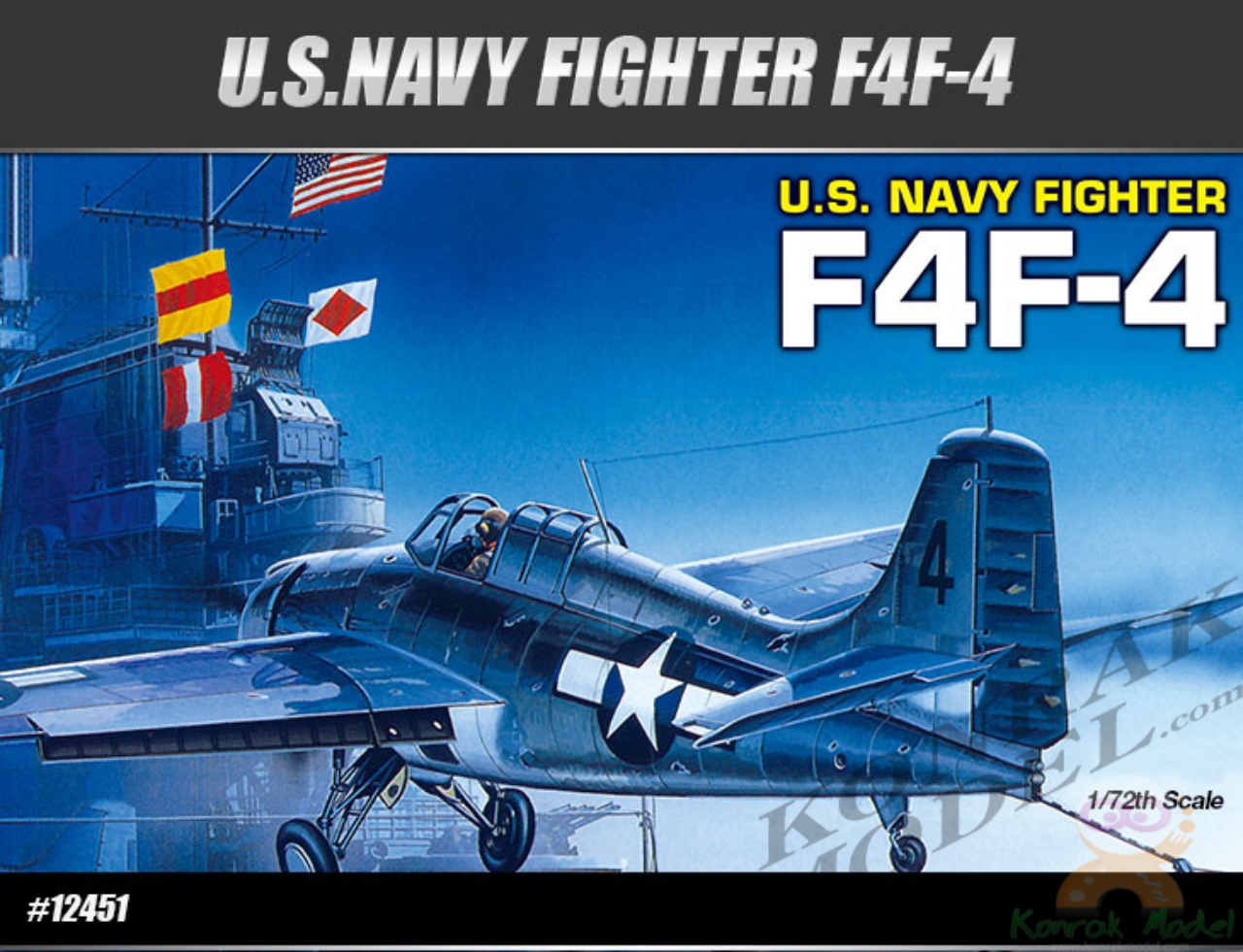 AC12451 GRUMMAN F4F-4 WILDCAT 1/72